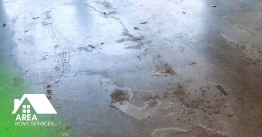 dirty garage floor