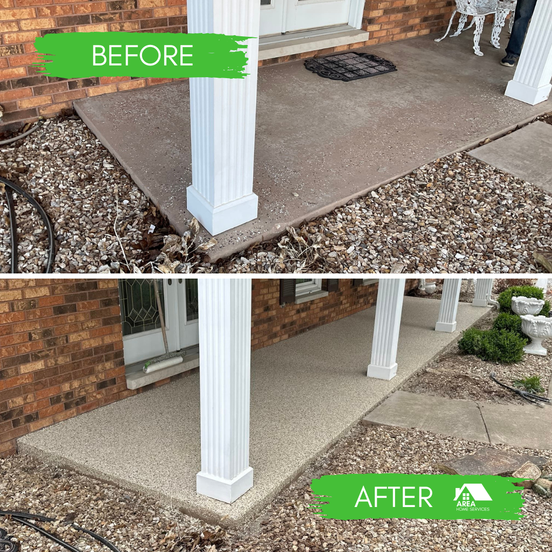 Front Porch Concrete Coating Photo