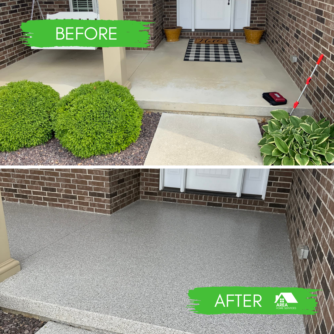 Front Porch Concrete Coating Photo
