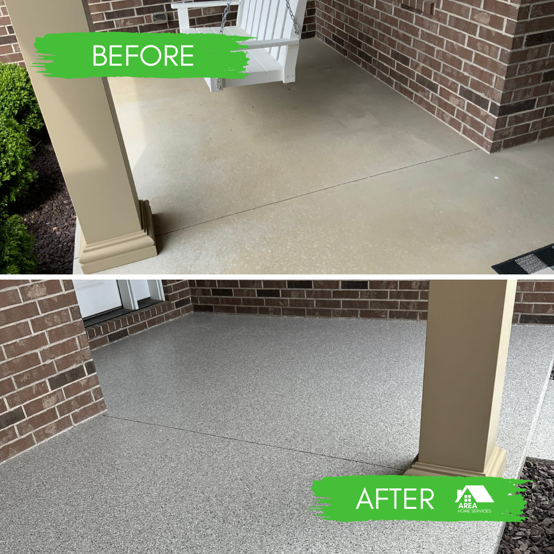 Front Porch Concrete Coating Photo