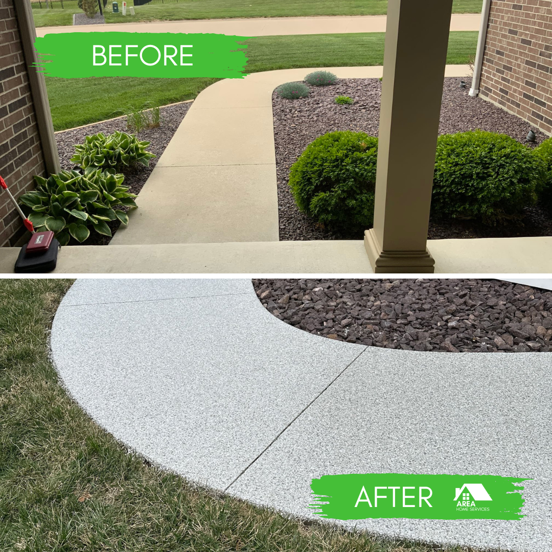 Front Porch Concrete Coating Photo