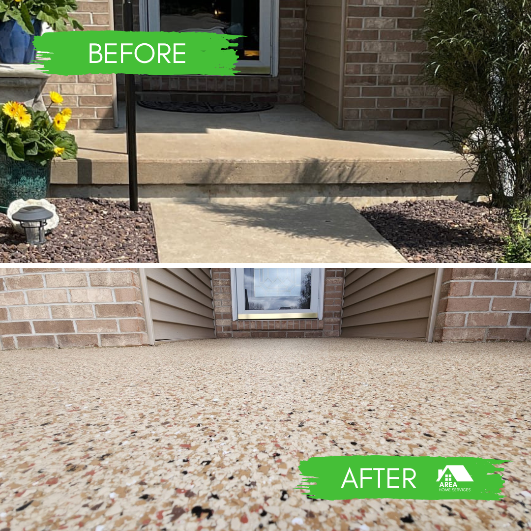 Front Porch Concrete Coating Photo
