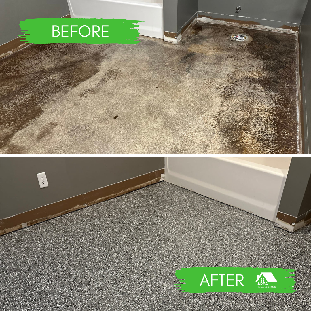 Basement Bathroom Concrete Coating Photo