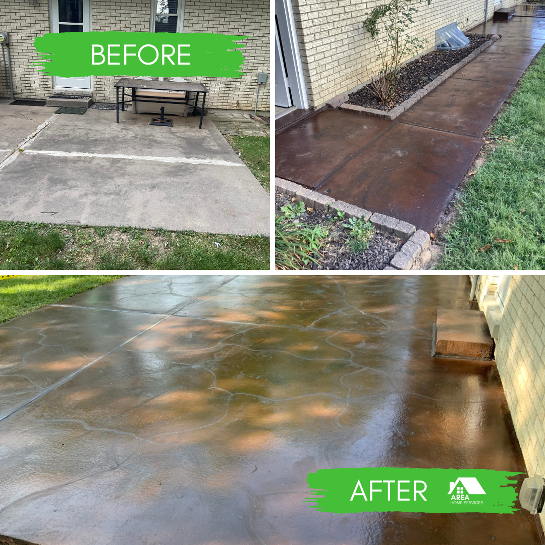 Patio Decorative Concrete Stain Photo
