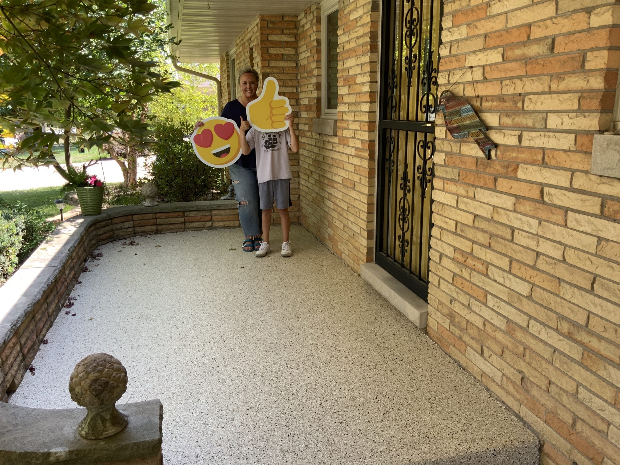 Front Porch Concrete Coating Photo