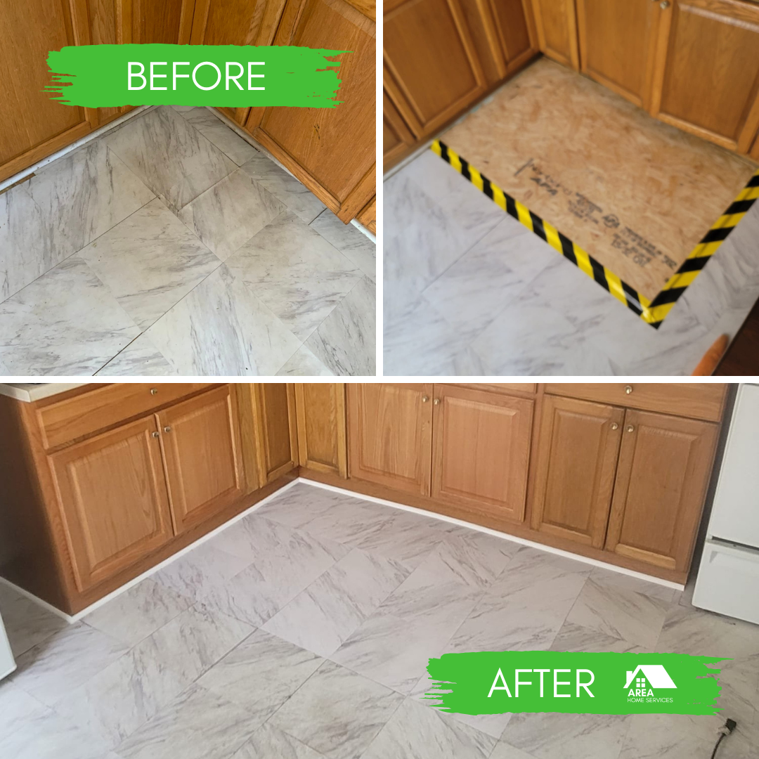 Kitchen Floor Repair Photo